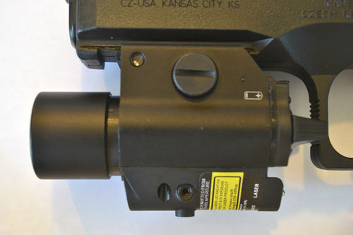 Tactical M6 BK CREE LED Flashlight & Green Laser Sight Combo